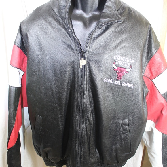 Pro player chicago bulls leather jacket Clearance